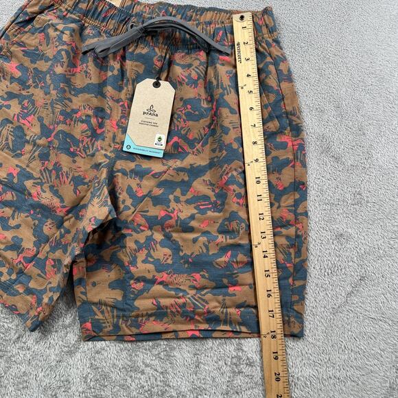PrAna M Metric E-Waist Zip Swim Trunks Fresca Camo 8” inseam 30” Waist - Picture 2 of 12